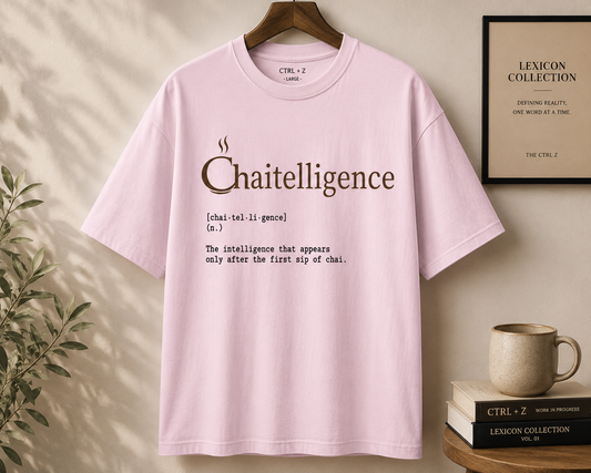 Chaitelligence™ Oversized T-Shirt | The CTRL Z Lexicon Collection
