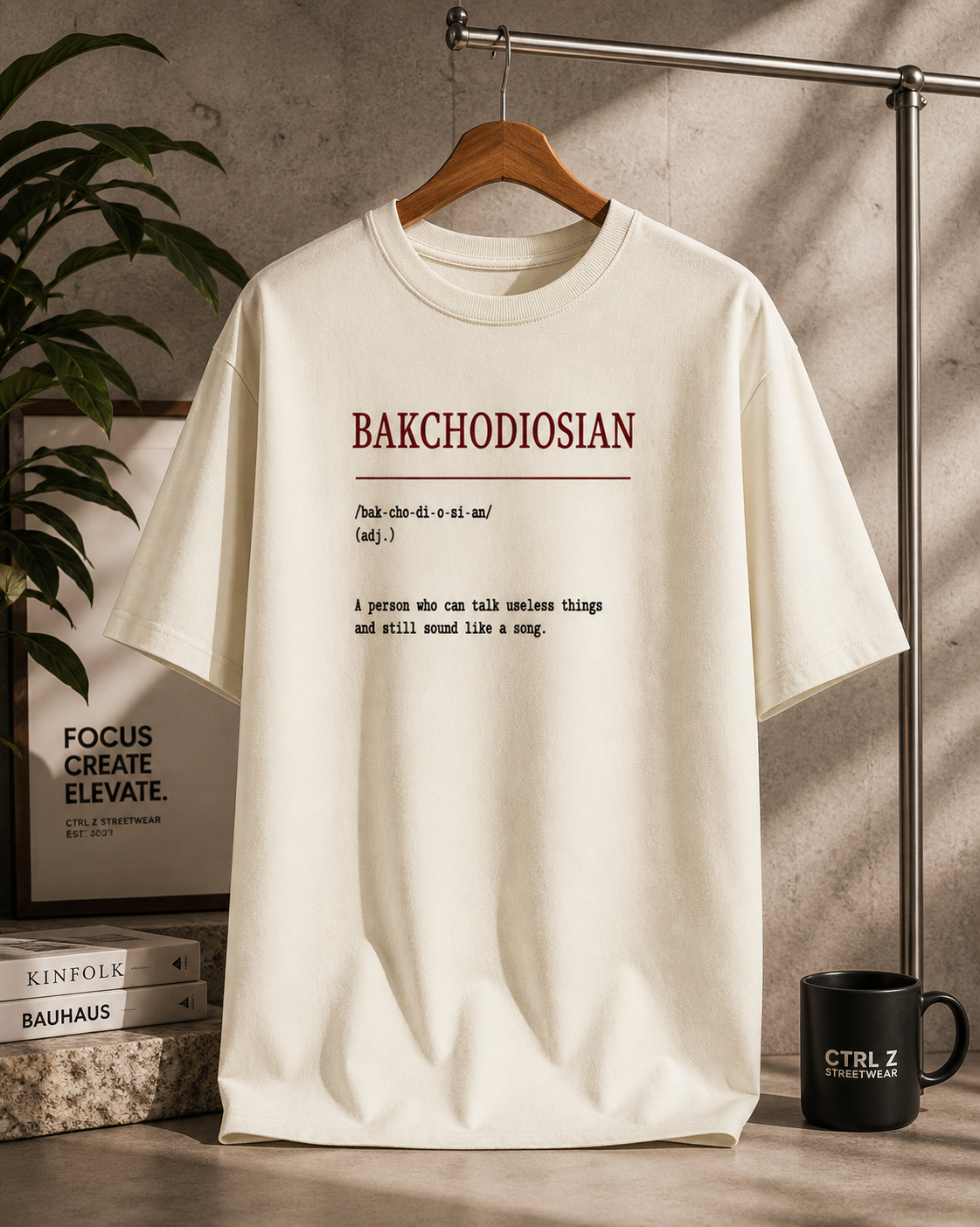 BAKCHODIOSIAN™ Oversized T-Shirt | The CTRL Z Lexicon Collection