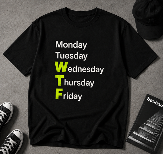 Funny Office Humour T-Shirt – WTF Weekdays | The Ctrl Z