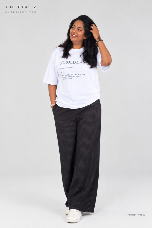 SCROLLOLOGIST™ Oversized T-Shirt | The CTRL Z Lexicon Collection