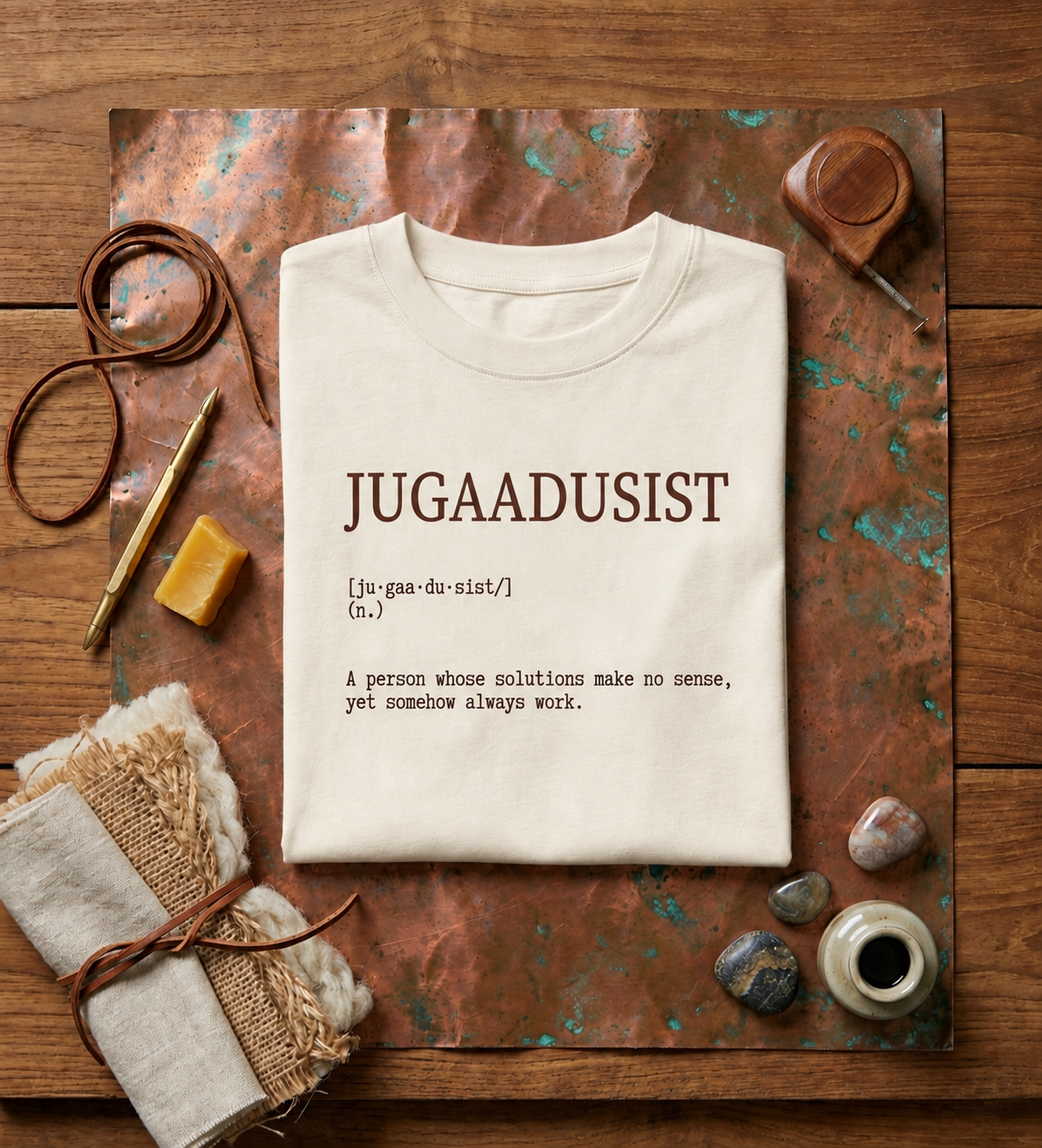 Jugaadusist™ Oversized T-Shirt | The CTRL Z Lexicon Collection