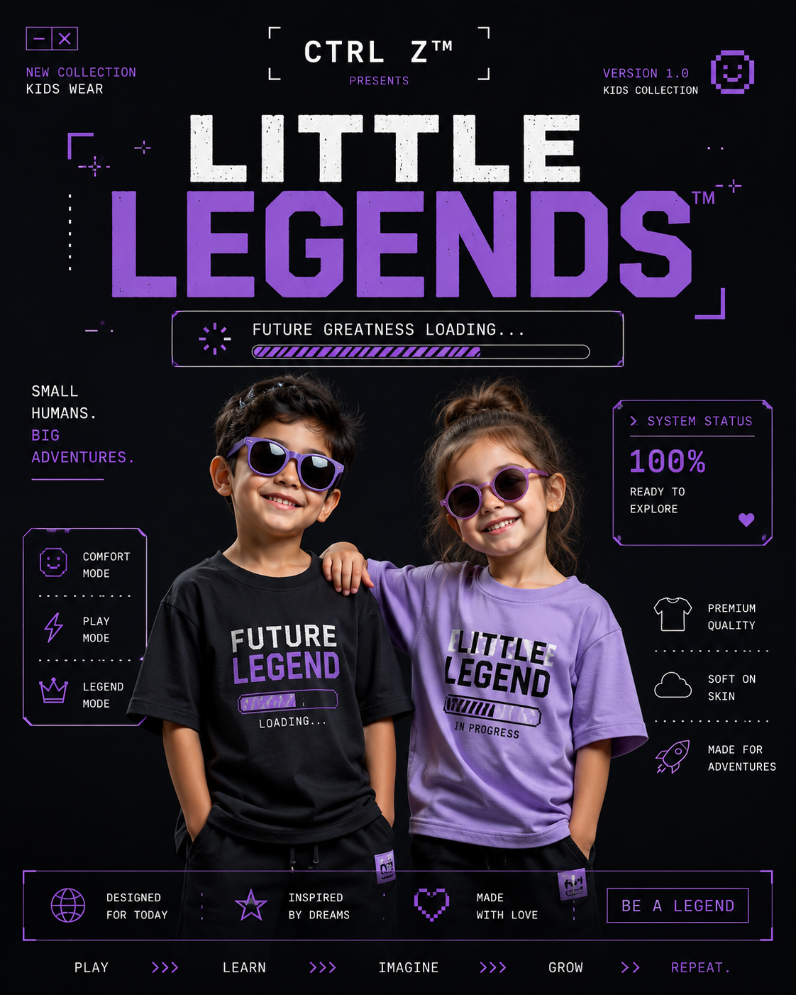 LITTLE LEGENDS- Kid's wears