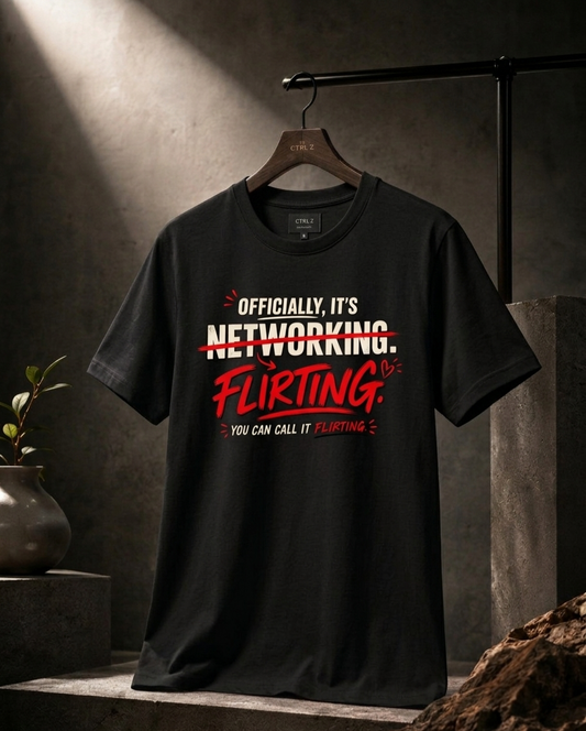 Officially Networking You Can Call it Flirting Unisex Classic Crew 100% cotton T-Shirt