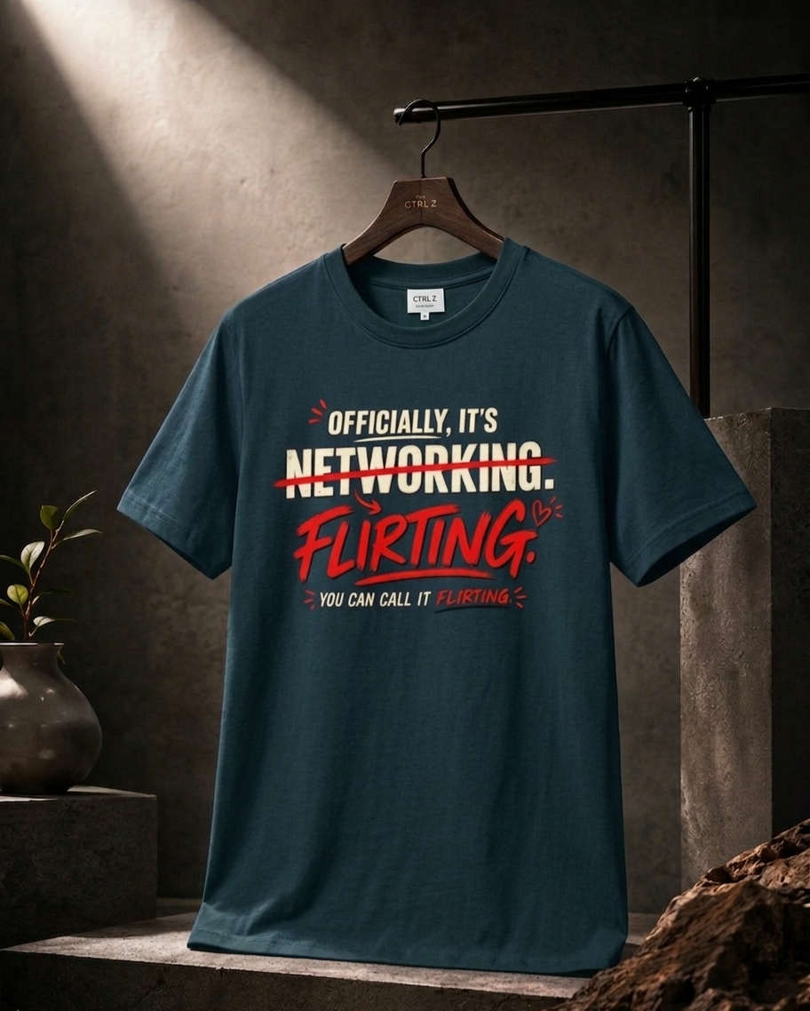 Officially Networking You Can Call it Flirting Unisex Classic Crew 100% cotton T-Shirt