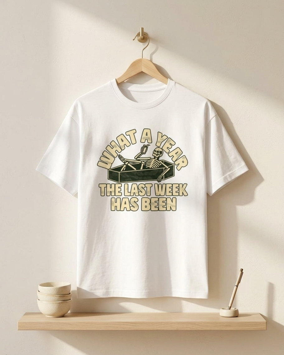 What A Year The Last Week has Been Classic Crew 100% cotton T-Shirt