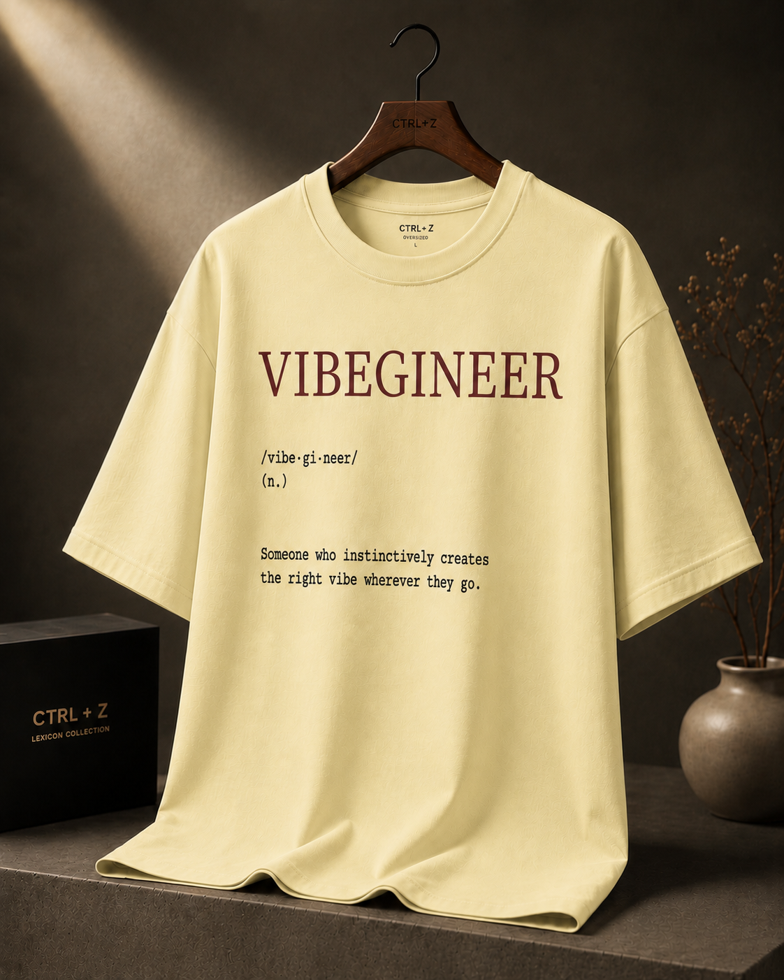 Vibegineer™ Oversized T-Shirt | The CTRL Z Lexicon Collection