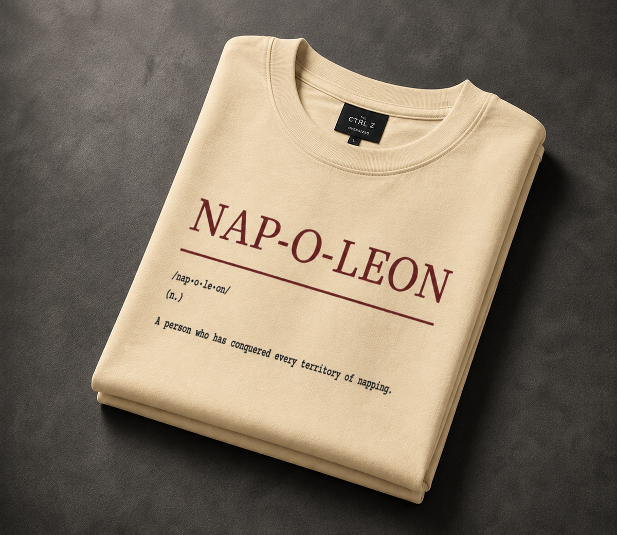 Nap-o-leon™ Oversized T-Shirt | The CTRL Z Lexicon Collection