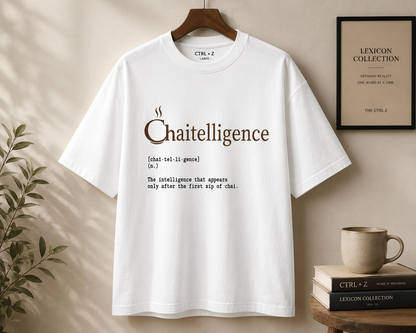 Chaitelligence™ Oversized T-Shirt | The CTRL Z Lexicon Collection