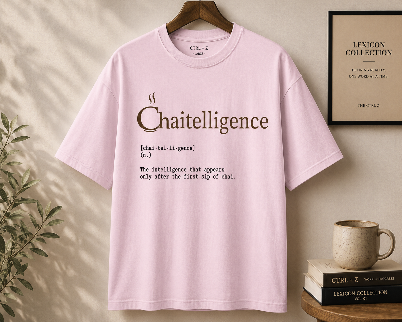 Chaitelligence™ Oversized T-Shirt | The CTRL Z Lexicon Collection
