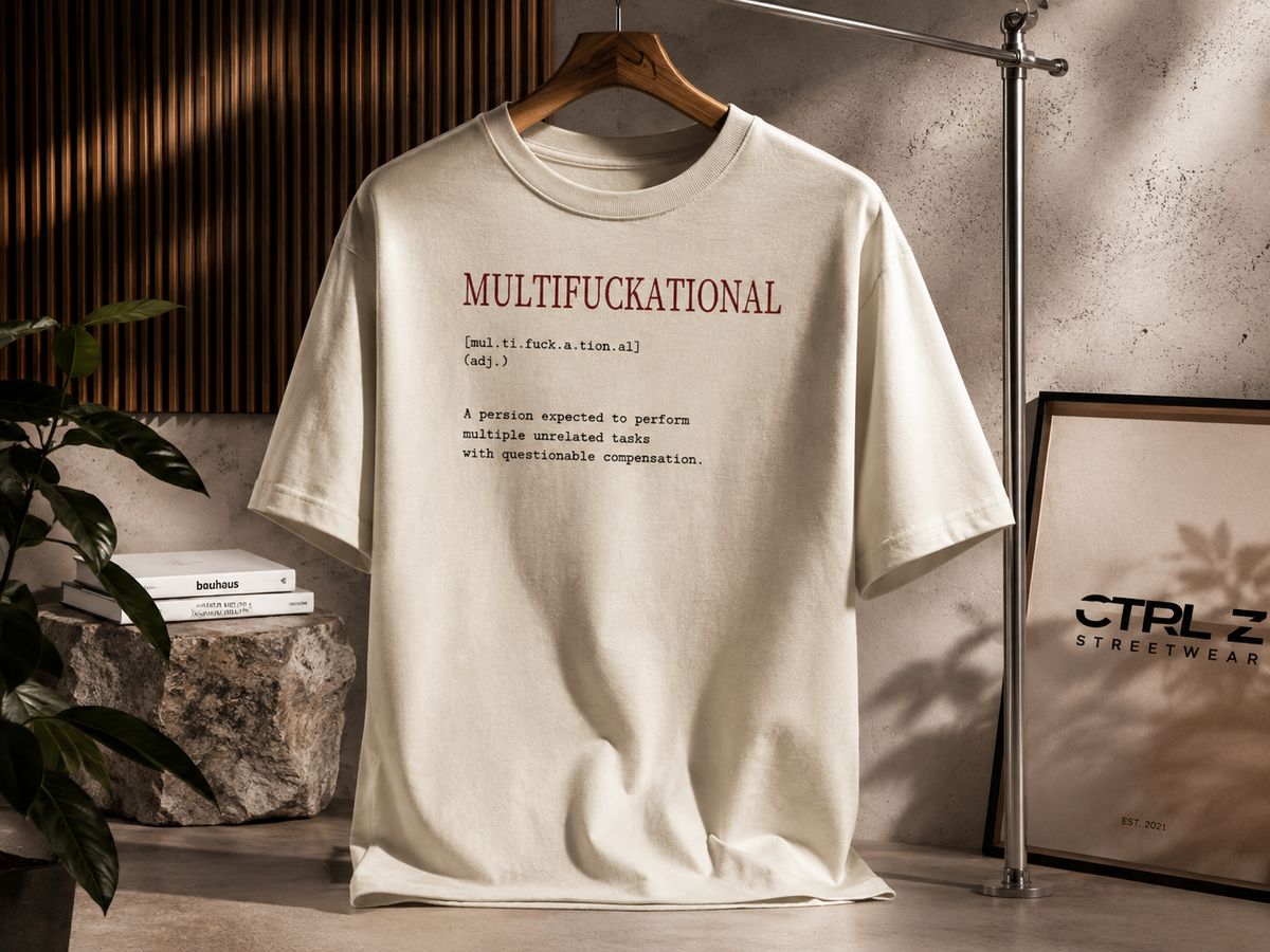 MULTIFUCKATIONAL™ Oversized T-Shirt | The CTRL Z Lexicon Collection