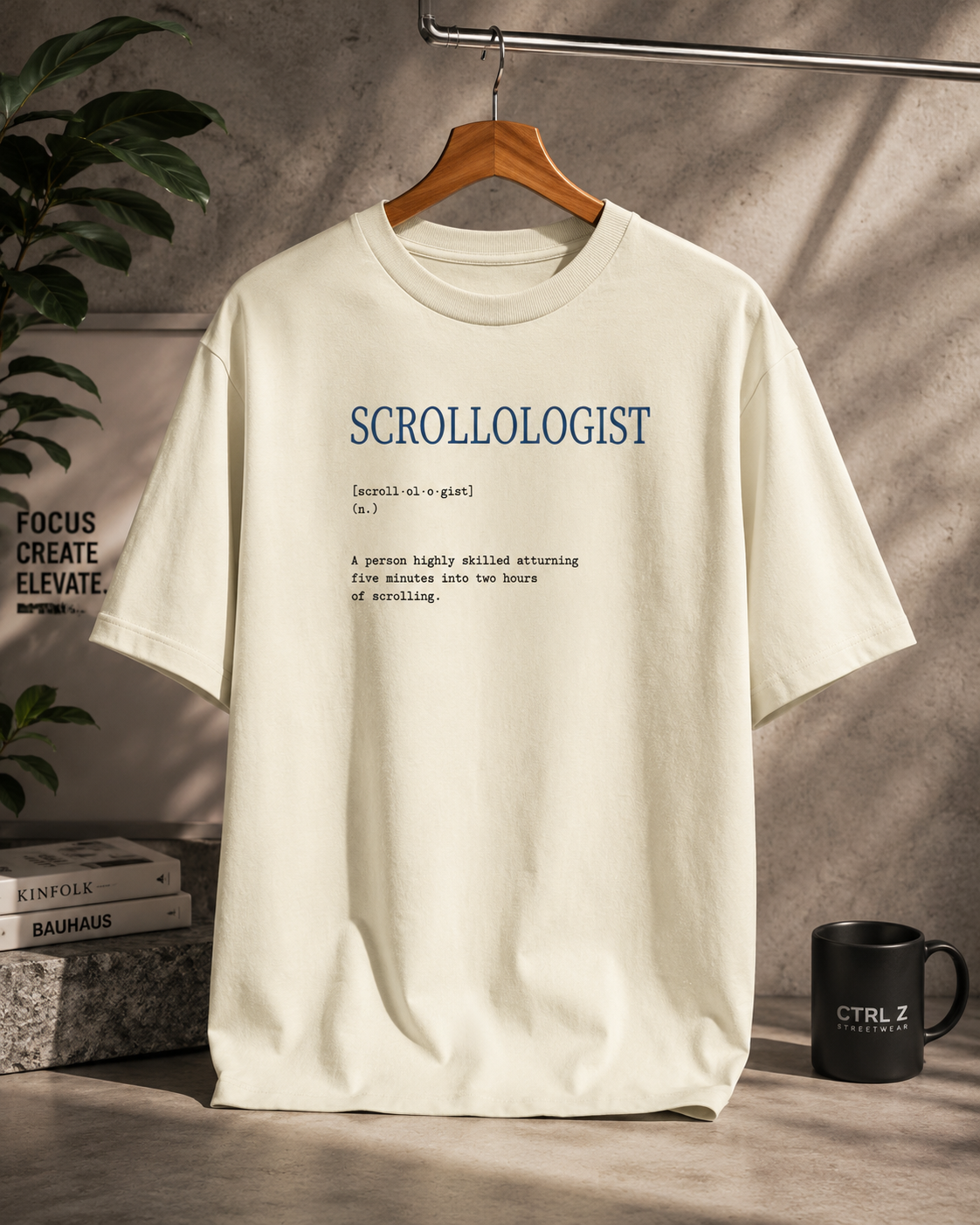 SCROLLOLOGIST™ Oversized T-Shirt | The CTRL Z Lexicon Collection
