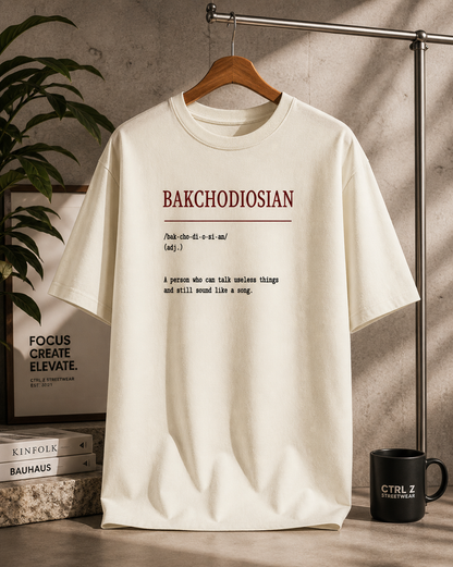 BAKCHODIOSIAN™ Oversized T-Shirt | The CTRL Z Lexicon Collection