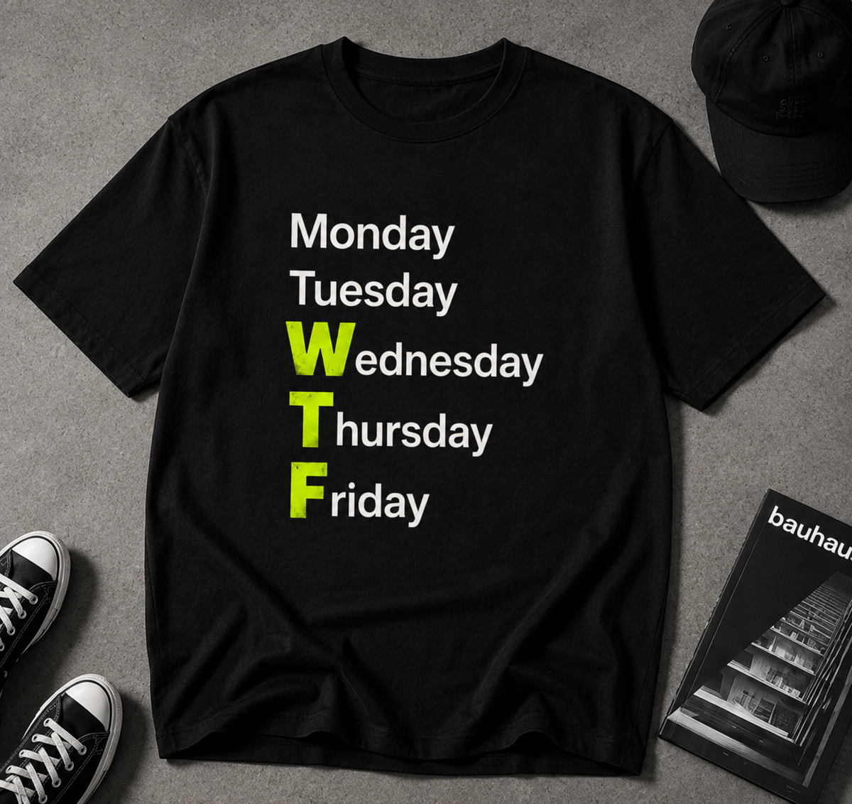 Funny Office Humour T-Shirt – WTF Weekdays | The Ctrl Z