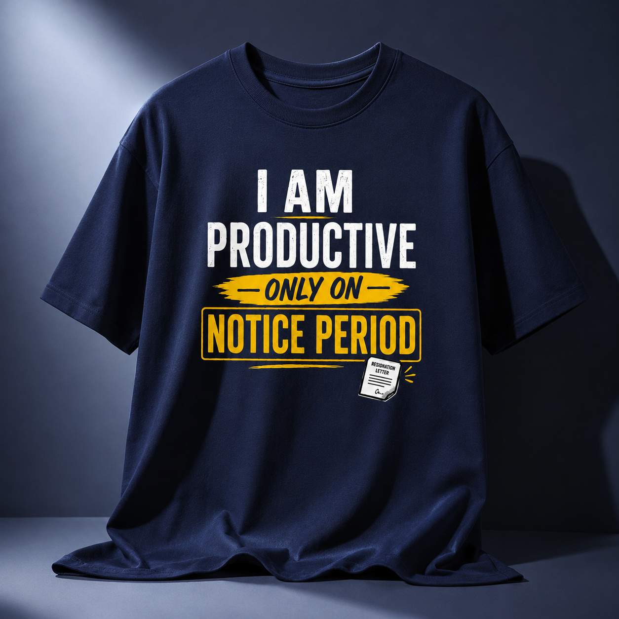 Productive Notice Period Unisex Classic Crew 100% cotton T-Shirt