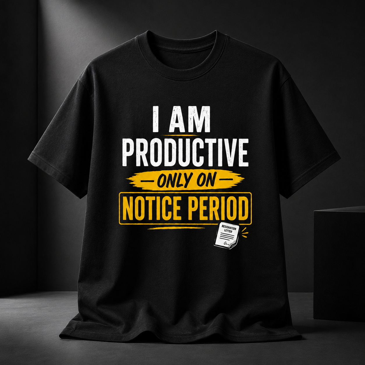 Productive Notice Period Unisex Classic Crew 100% cotton T-Shirt