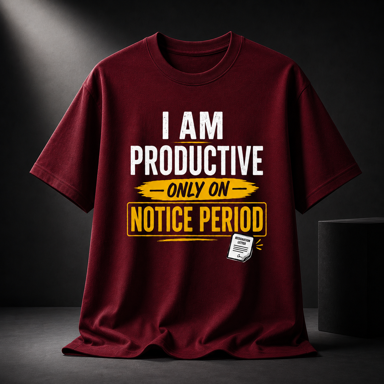 Productive Notice Period Unisex Classic Crew 100% cotton T-Shirt