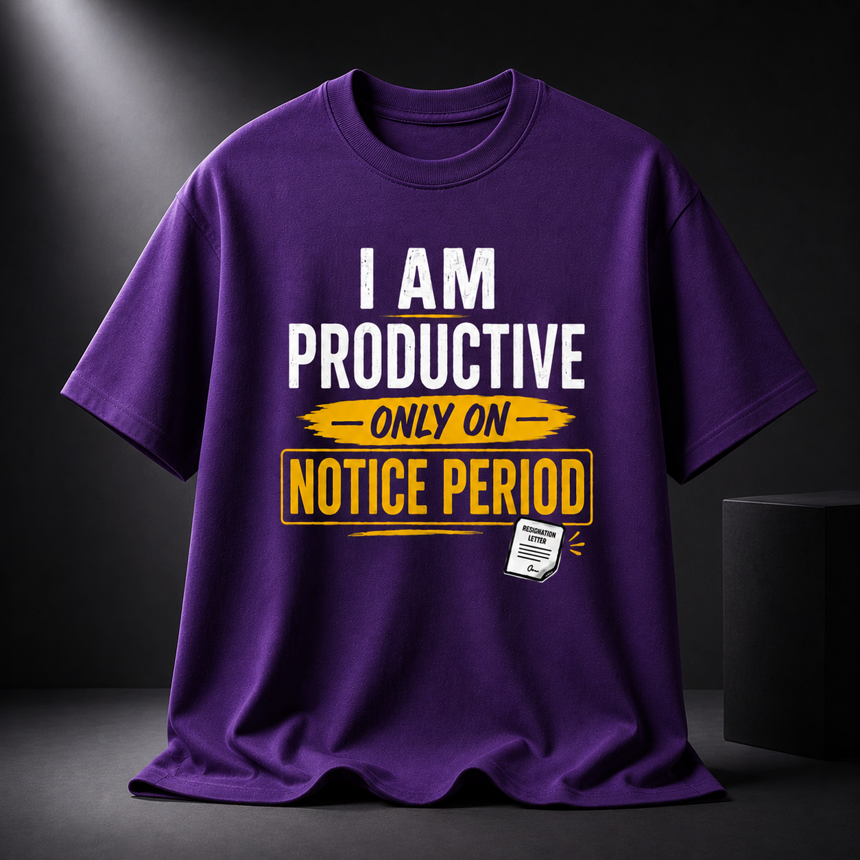 Productive Notice Period Unisex Classic Crew 100% cotton T-Shirt