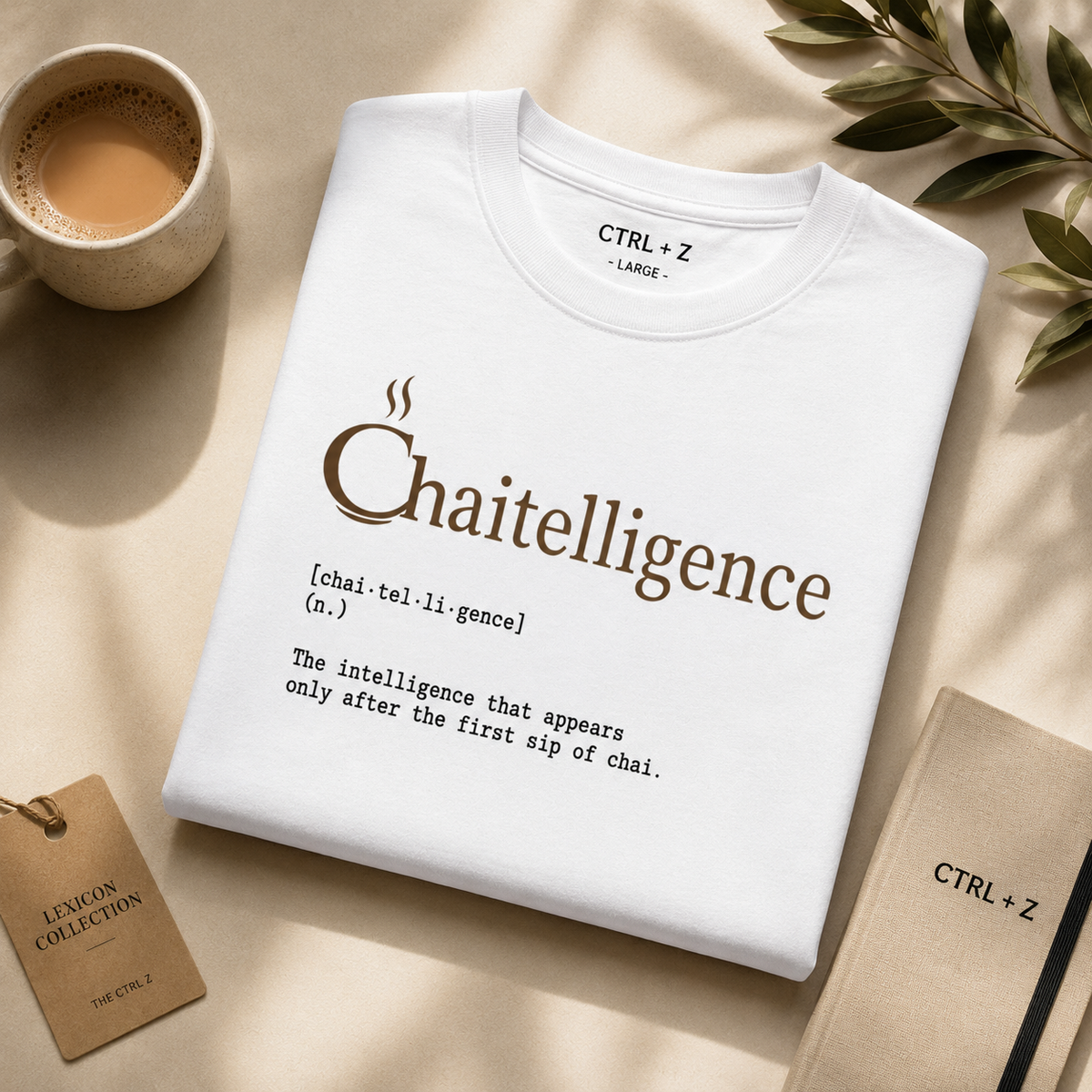 Chaitelligence™ Oversized T-Shirt | The CTRL Z Lexicon Collection
