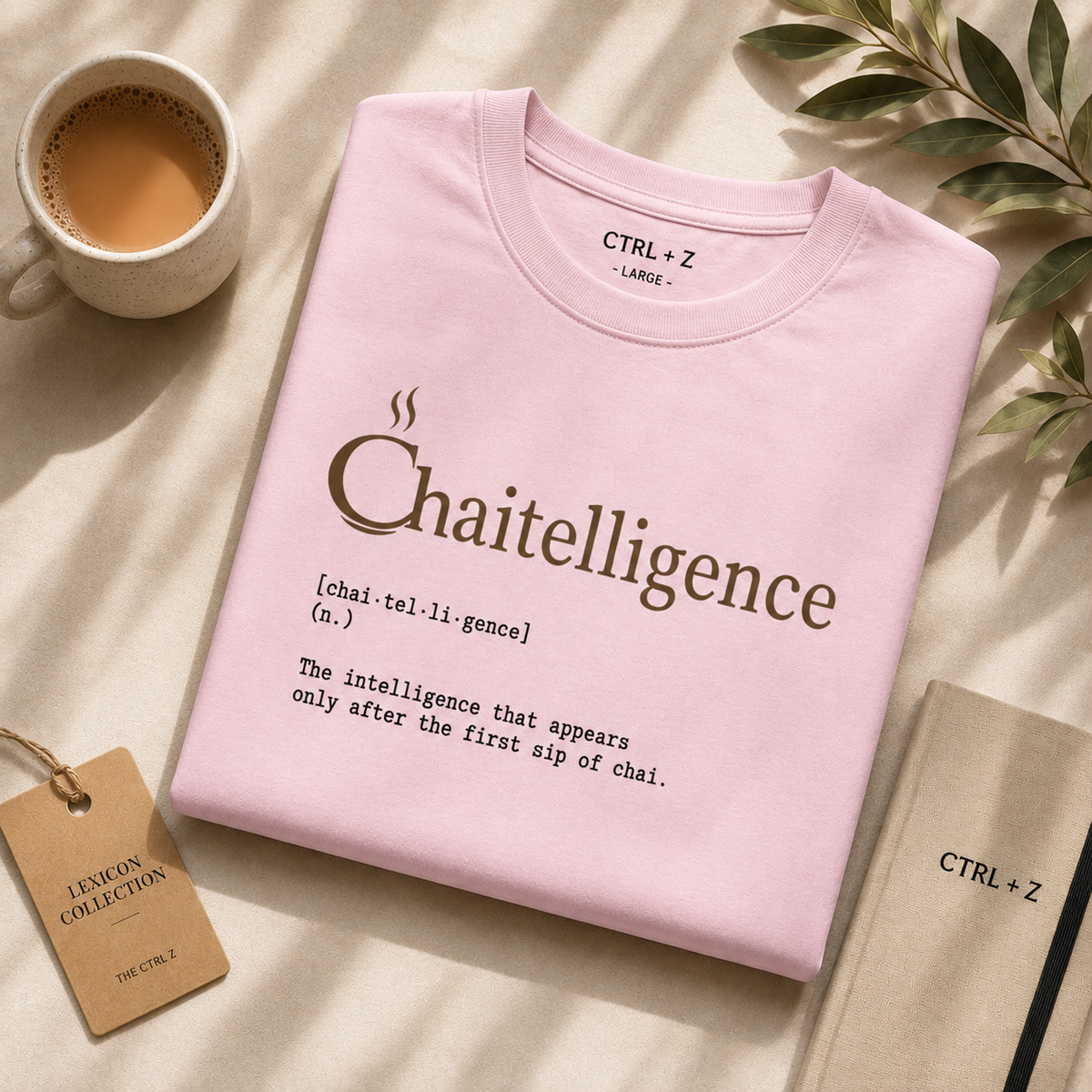 Chaitelligence™ Oversized T-Shirt | The CTRL Z Lexicon Collection