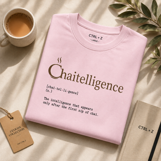 Chaitelligence™ Oversized T-Shirt | The CTRL Z Lexicon Collection