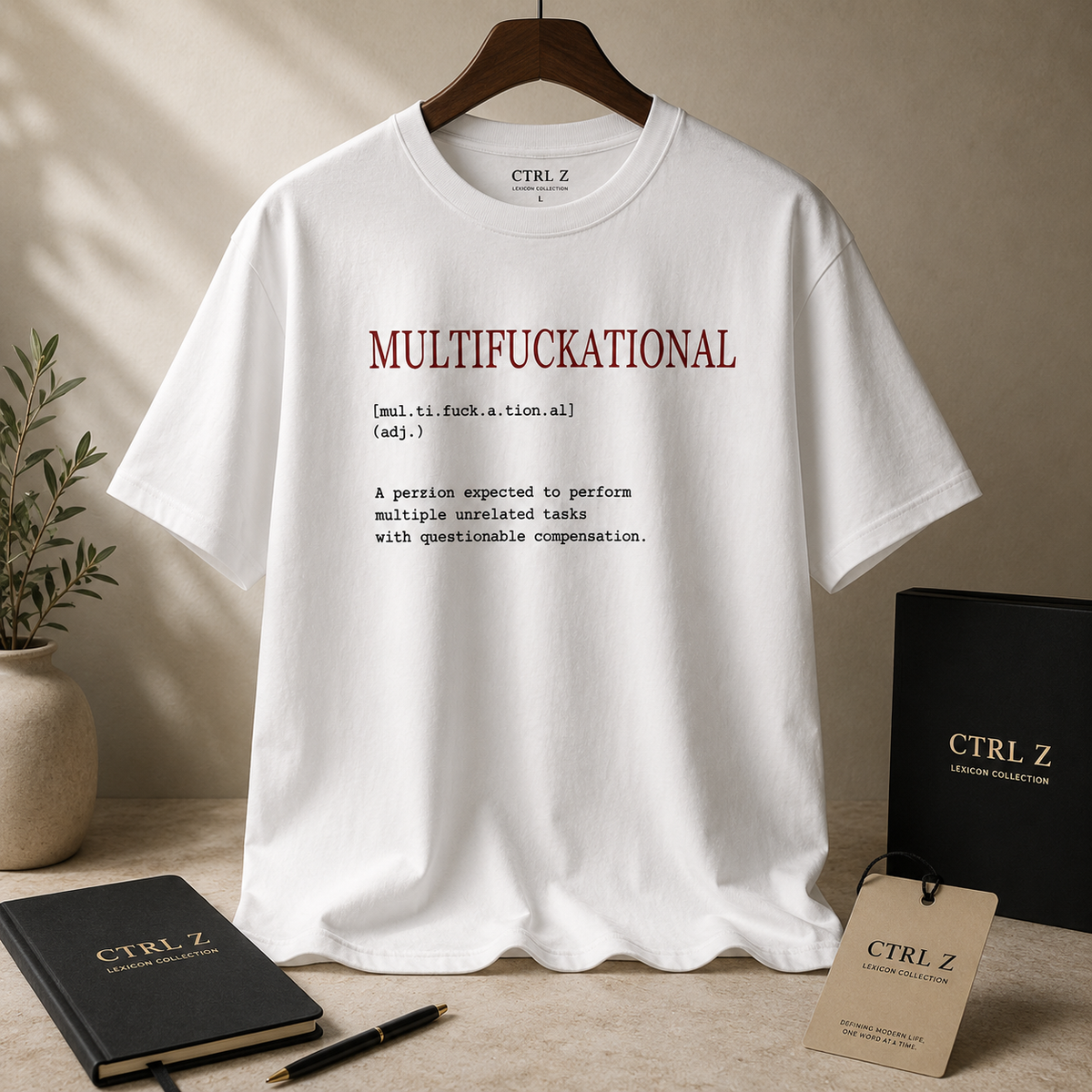 MULTIFUCKATIONAL™ Oversized T-Shirt | The CTRL Z Lexicon Collection