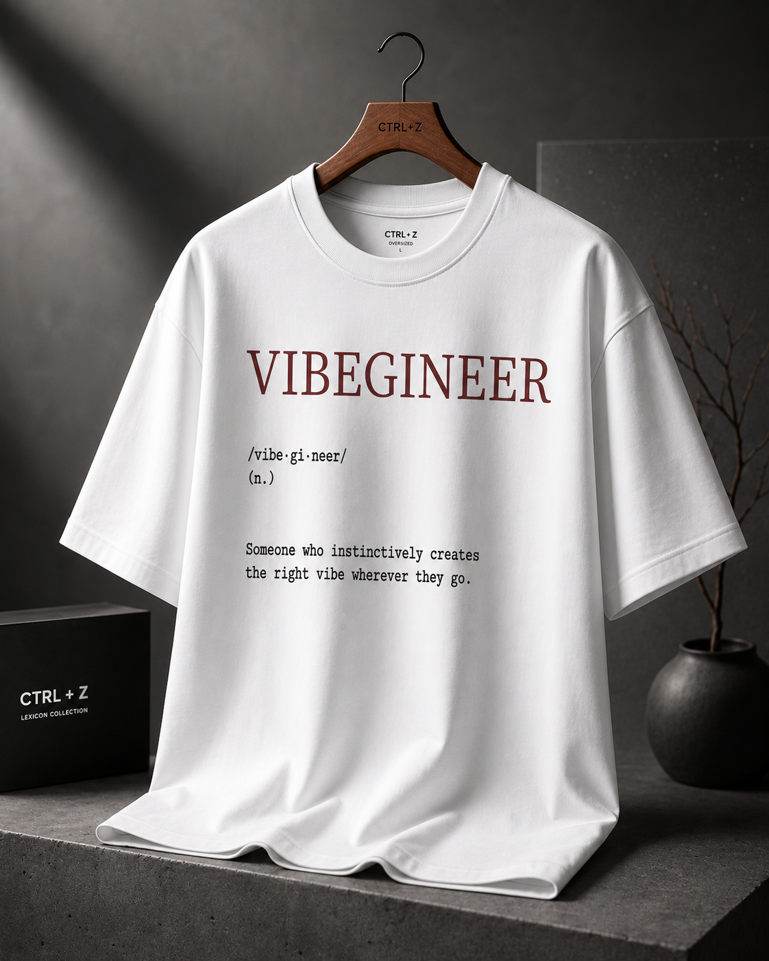 Vibegineer™ Oversized T-Shirt | The CTRL Z Lexicon Collection