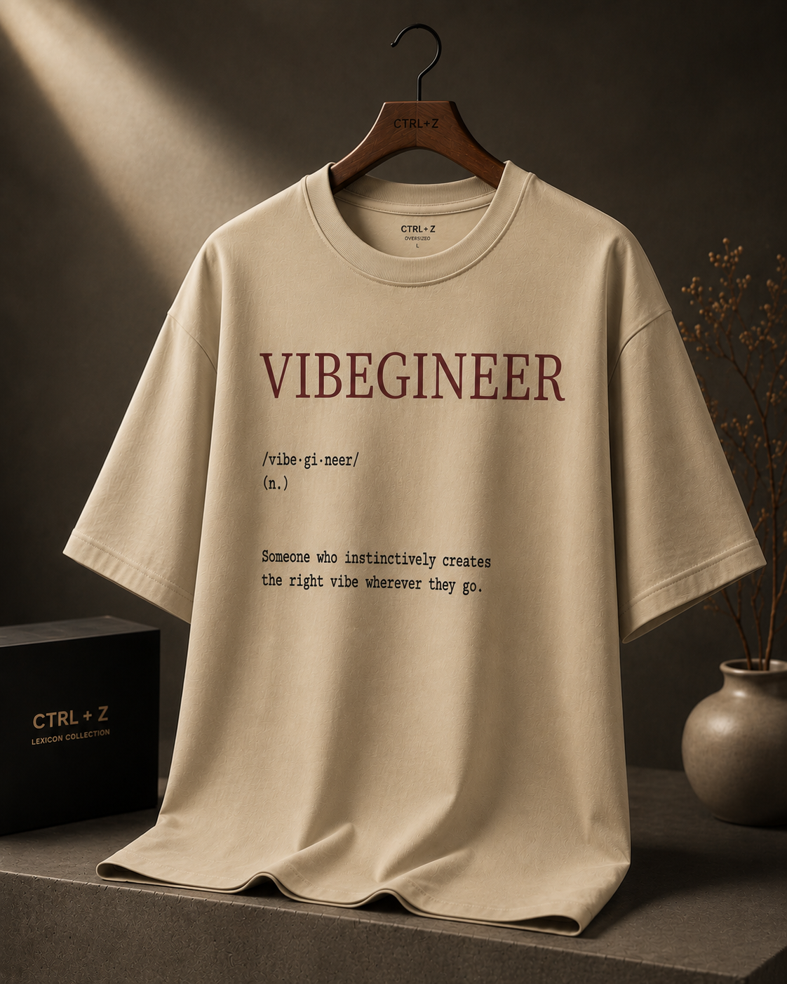 Vibegineer™ Oversized T-Shirt | The CTRL Z Lexicon Collection
