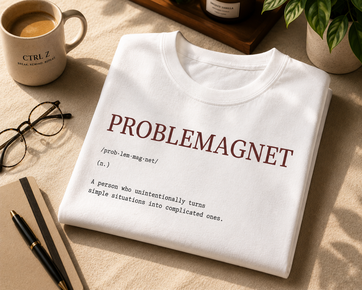 Problemagnet™ Oversized T-Shirt | The CTRL Z Lexicon Collection