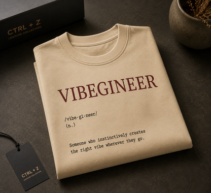 Vibegineer™ Oversized T-Shirt | The CTRL Z Lexicon Collection