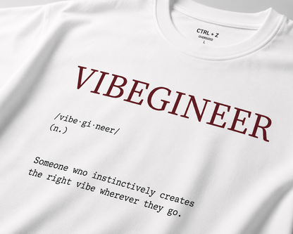Vibegineer™ Oversized T-Shirt | The CTRL Z Lexicon Collection