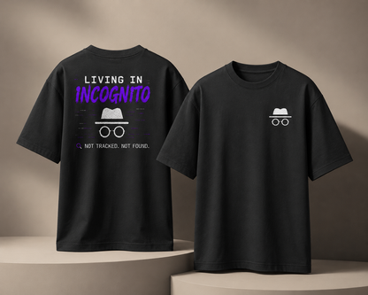 Living in Incognito Unisex Oversized Standard T-Shirt