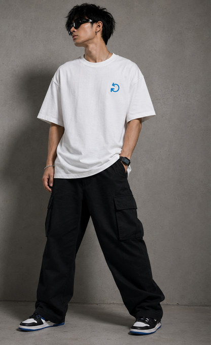 CTRL Z DIDN'T HELP Oversized unisex 100% cotton tee