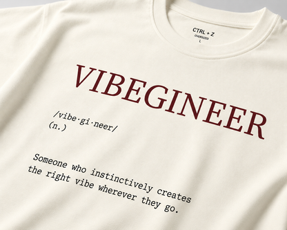 Vibegineer™ Oversized T-Shirt | The CTRL Z Lexicon Collection