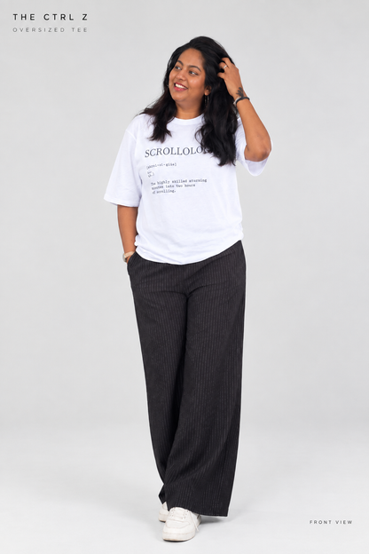 SCROLLOLOGIST™ Oversized T-Shirt | The CTRL Z Lexicon Collection