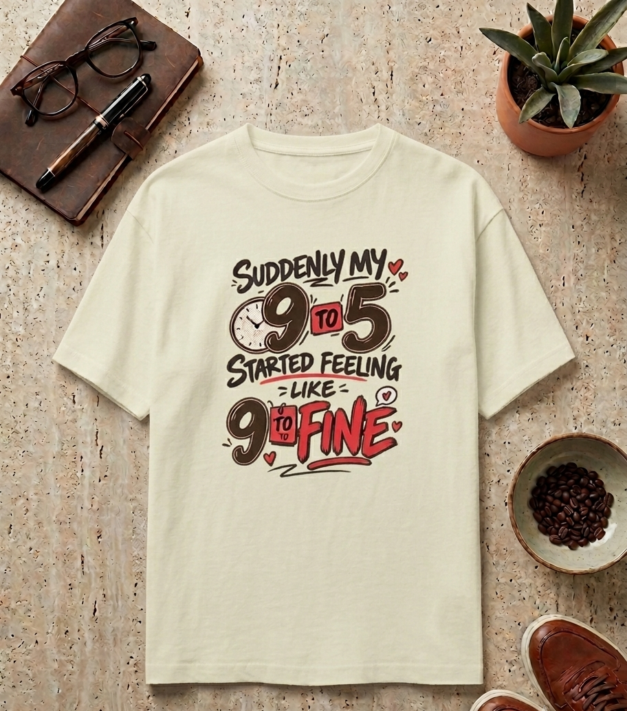 9 to 5 started feeling like 9 to fine Unisex Classic Crew 100% cotton T-Shirt