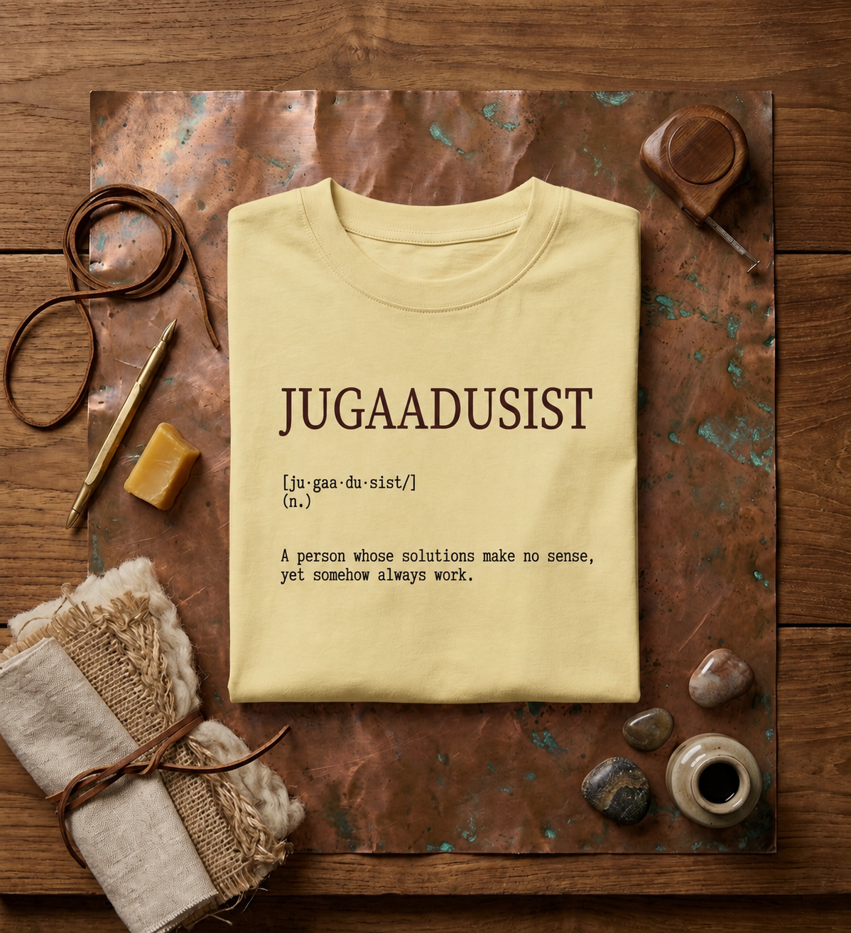 Jugaadusist™ Oversized T-Shirt | The CTRL Z Lexicon Collection