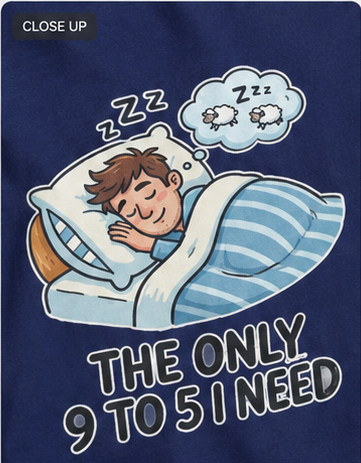 The Only 9 to 5 I Need T-Shirt – The Ctrl Z | Oversized Streetwear India